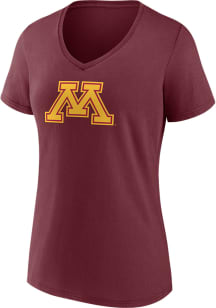 Minnesota Golden Gophers Womens Maroon Iconic Short Sleeve T-Shirt