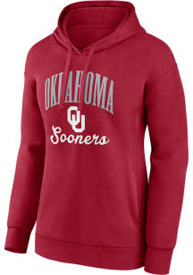 Oklahoma Sooners Womens Red Classic Hooded Sweatshirt