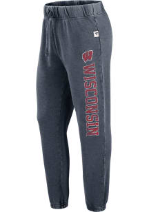 Womens Grey Wisconsin Badgers Classic Sweatpants