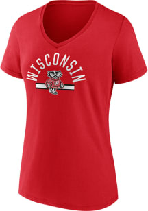 Wisconsin Badgers Iconic Short Sleeve T-Shirt - Red