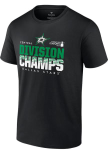 Dallas Stars Black 2024 Division Champions Short Sleeve T Shirt