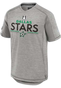 Dallas Stars Grey 2024 Postseason Participant Authentic Pro Prime Short Sleeve T Shirt