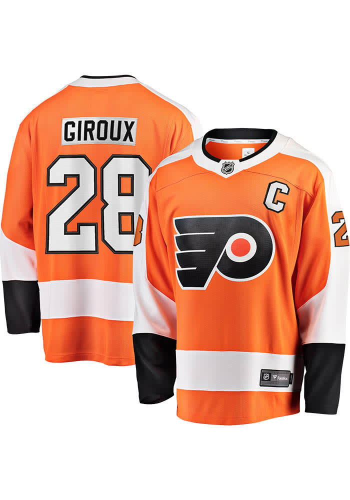 Claude Giroux Philadelphia Flyers Mens Orange Breakaway Hockey Jersey