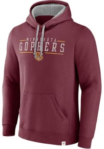 Mens Maroon Minnesota Golden Gophers Heritage Second Wind Hooded Sweatshirt