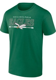 Philadelphia Eagles Kelly Green Vintage Cotton Short Sleeve T Shirt