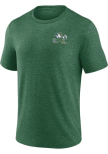 Notre Dame Fighting Irish Kelly Green Old School Bold Short Sleeve Fashion T Shirt