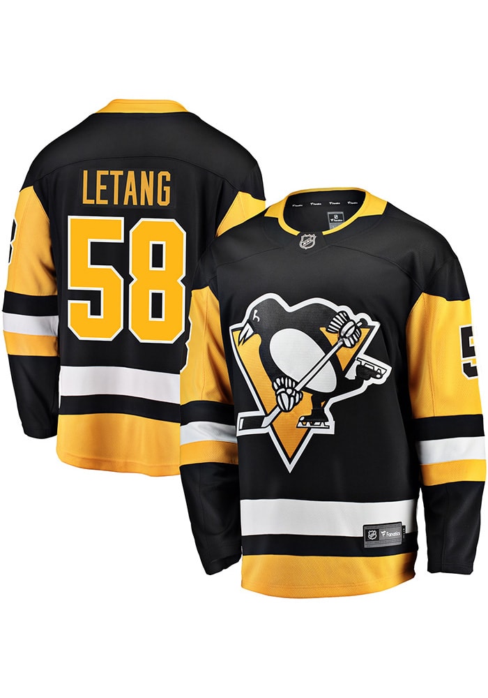 58 Letang - Adidas NHL Embroidered Penguins Jersey with Strap