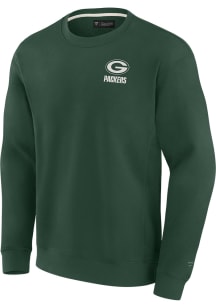 Green Bay Packers Mens Green Signature Fleece Long Sleeve Crew Sweatshirt