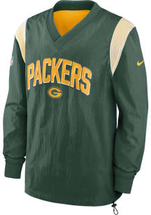 Green Bay Packers Mens Green Windshirt Pullover Jackets