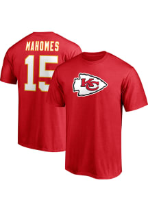 Patrick Mahomes Kansas City Chiefs Red Player Icon Short Sleeve Player T Shirt