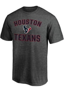 Houston Texans Charcoal Victory Arch Short Sleeve T Shirt