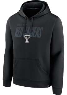 Texas Tech Red Raiders Mens Black Defender Monochrome Fade Hood