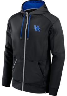 Kentucky Wildcats Mens Black Defender Long Sleeve Zip