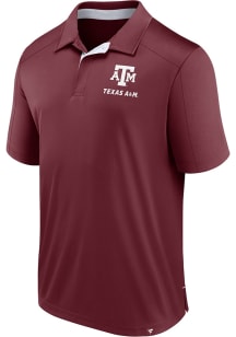 Texas A&amp;M Aggies Mens Maroon Defender Short Sleeve Polo