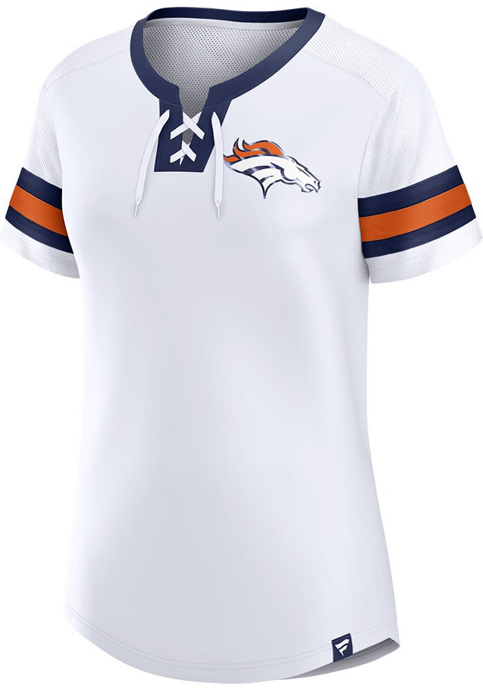 Denver Broncos Womens WHITE Sunday Best Fashion Football Jersey - 172805448