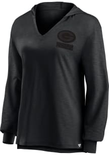 Green Bay Packers Womens Black The Goods Hooded Sweatshirt