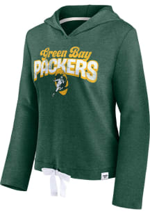 Green Bay Packers Womens Green First Team Hooded Sweatshirt