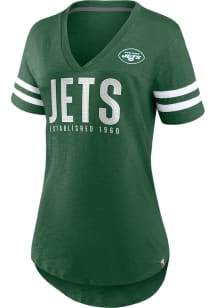 New York Jets Womens Green Speed Test Short Sleeve T-Shirt