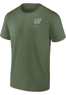 Wisconsin Badgers Operation Hat Trick Short Sleeve T Shirt - Olive