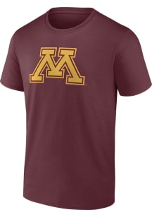 Minnesota Golden Gophers Primary Logo Short Sleeve T Shirt - Maroon