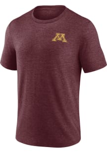 Maroon Minnesota Golden Gophers Primary Logo Short Sleeve Fashion T Shirt