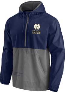 Notre Dame Fighting Irish Mens Navy Blue Primary Logo Light Weight Jacket