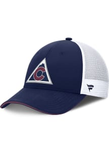 Colorado Avalanche 2024 Authentic Pro Alt Jersey 2T Trucker Adjustable Hat - Navy Blue