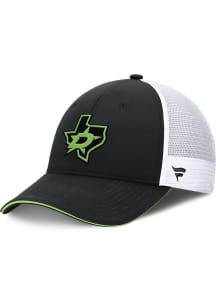 Dallas Stars 2024 Authentic Pro Alt Jersey 2T Trucker Adjustable Hat - Black