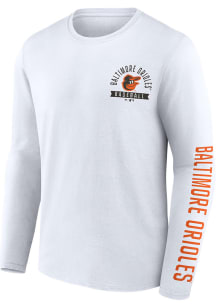 Baltimore Orioles White Component Long Sleeve T Shirt