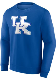Kentucky Wildcats Mens Blue Primary Logo Long Sleeve Crew Sweatshirt