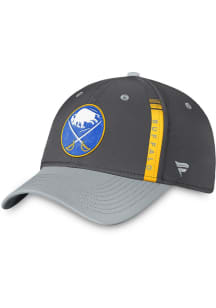 Buffalo Sabres Mens Charcoal Authentic Pro Training Camp Flex Hat