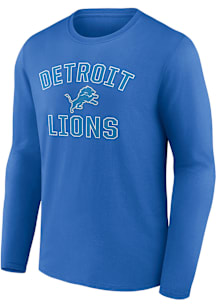 Detroit Lions Blue Victory Arch Design Long Sleeve T Shirt