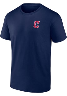 Cleveland Guardians Navy Blue Local Cotton Short Sleeve T Shirt