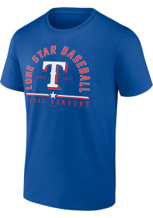 Texas Rangers Blue Lone Star Baseball Short Sleeve T Shirt