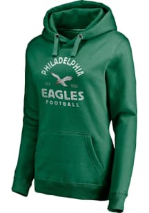 Philadelphia Eagles Womens Kelly Green Victory Arch Hooded Sweatshirt