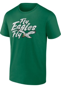 Philadelphia Eagles Kelly Green Team Wordmark Short Sleeve T Shirt