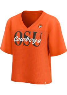 Oklahoma State Cowboys Womens Mesh Fashion Football Jersey - Orange