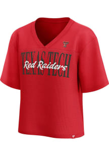 Texas Tech Red Raiders Womens Mesh Fashion Football Jersey - Red