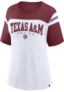 Texas A&amp;M Aggies Womens Maroon Winning Gear Short Sleeve T-Shirt