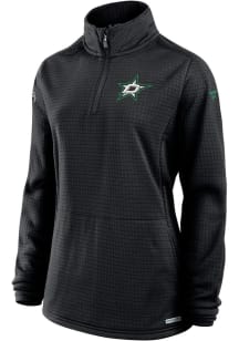 Dallas Stars Womens Black Rink Qtr Zip