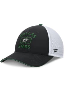 Dallas Stars 2024 Authentic Pro Rink 2T Trucker Adjustable Hat - Black