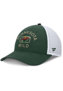 Minnesota Wild 2024 Authentic Pro Rink 2T Trucker Adjustable Hat - Green