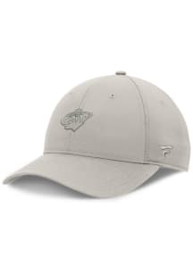 Minnesota Wild 2024 Authentic Pro Road Tonal Structured Adjustable Hat - Ivory