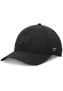 Philadelphia Flyers 2024 Authentic Pro Road Tonal Structured Adjustable Hat - Black