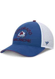 Colorado Avalanche 2024 Authentic Pro Rink 2T Trucker Adjustable Hat - Blue