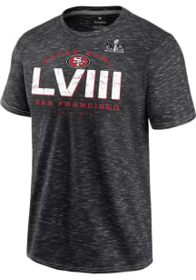 San Francisco 49ers Grey NFL Super Bowl Participant 2023 Short Sleeve T Shirt