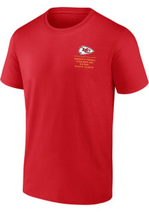 Kansas City Chiefs Red Repeat Stats Short Sleeve T Shirt