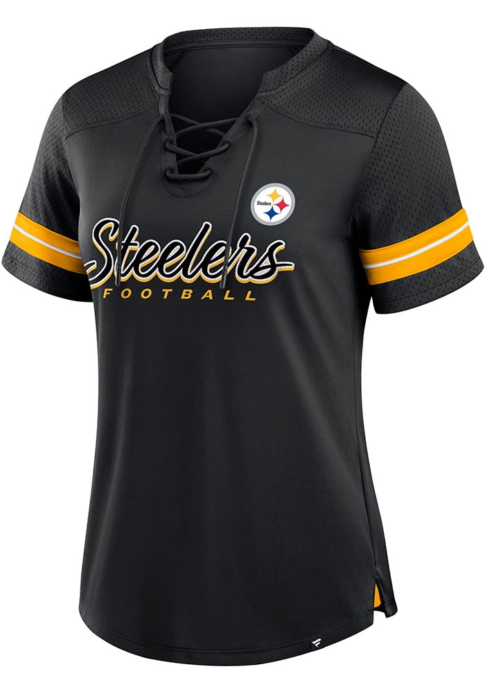 Pittsburgh Steelers Womens Play Script Fashion Football Jersey BLACK