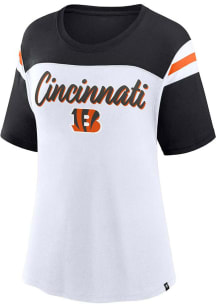 Cincinnati Bengals Womens Black Cheer Chant Short Sleeve T-Shirt