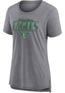 Philadelphia Eagles Womens Grey The Middle Short Sleeve T-Shirt